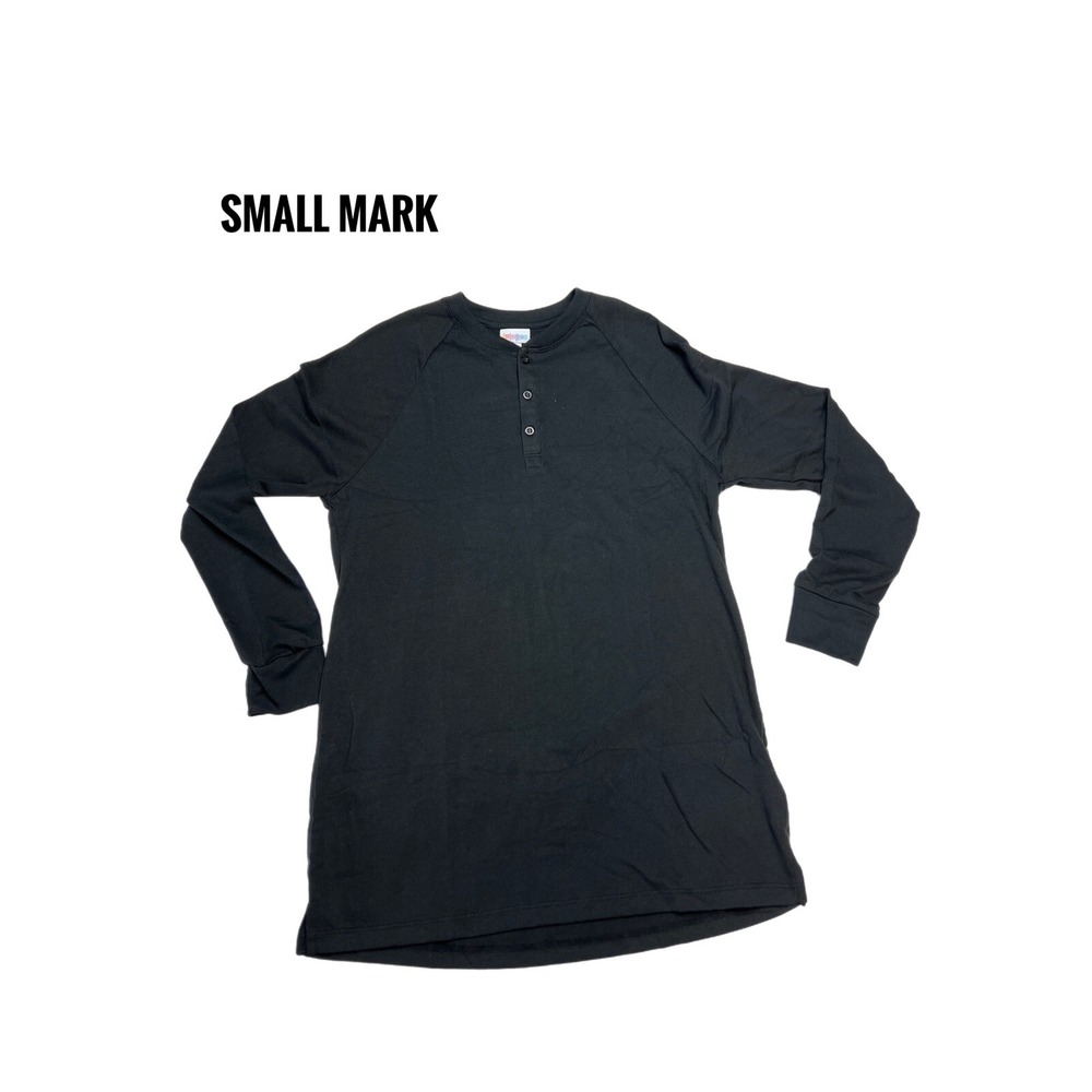 Small Lularoe Mark Top Solid BLACK Unisex Fits 6/8